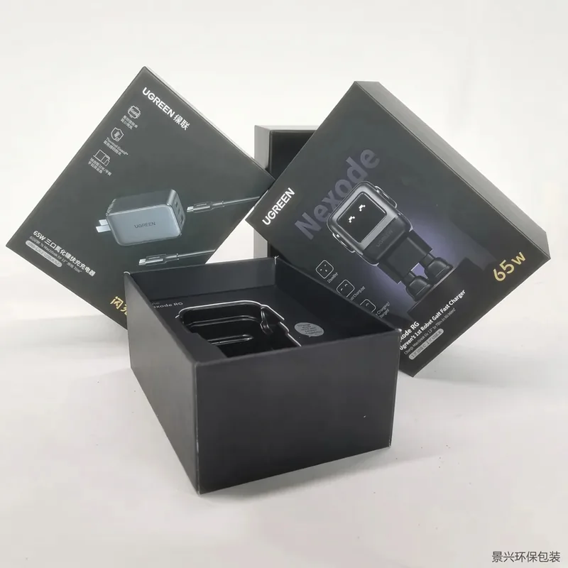 Series of hang-tab charger cartons