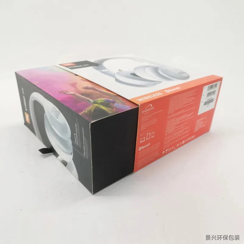 Flip carton with foam headband fitment