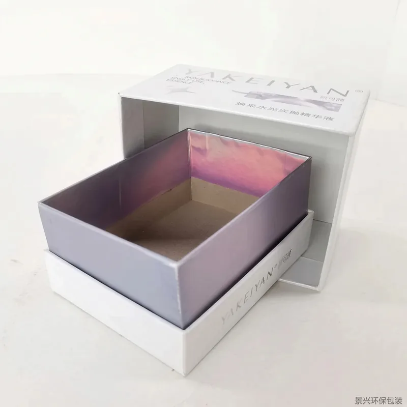 Cosmetics lid-and-base, soft ground