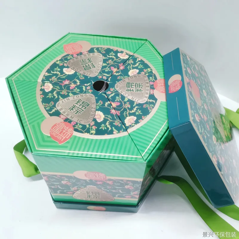 Festival gift box with rope handle